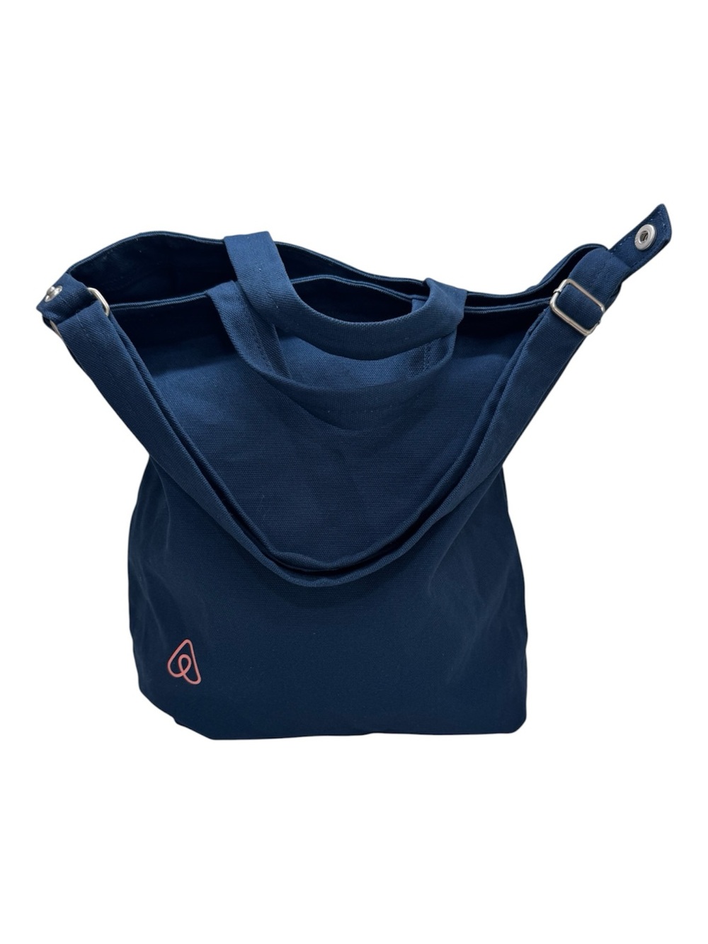 Baggu x Airbnb Duck Tote Bag Canvas Durable Sustainable Shoulder Crossbody Blue